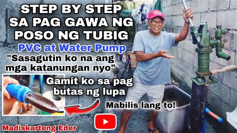 Mag igib ng tubig sa poso in English with examples .